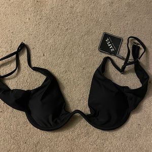 brand new black zaful bikini top